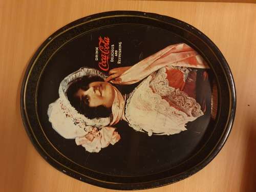 Vintage Rustic Coca Cola Serving Tray - 38cm x 31cm