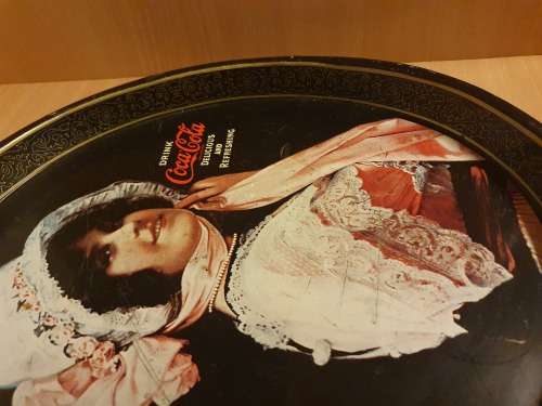 Vintage Rustic Coca Cola Serving Tray - 38cm x 31cm