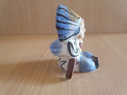 Set Vintage Native American Indian Salt & Pepper Shakers