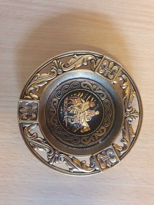 Round Don Quixote Ashtray - width 9cm
