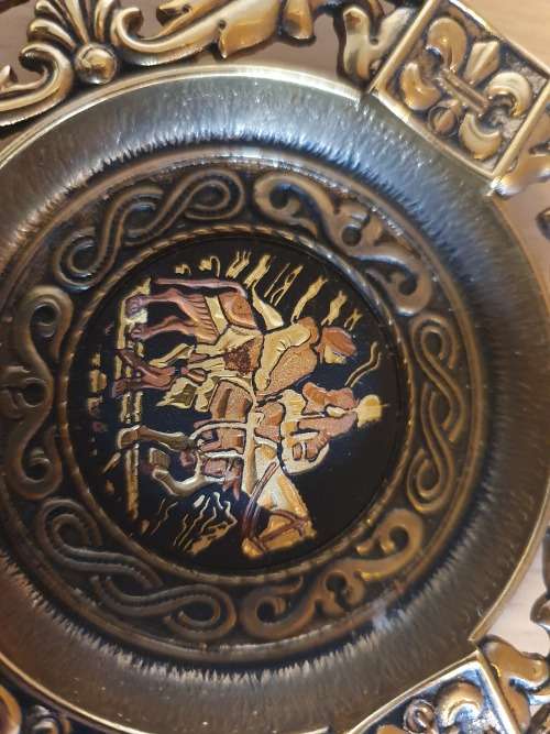 Round Don Quixote Ashtray - width 9cm