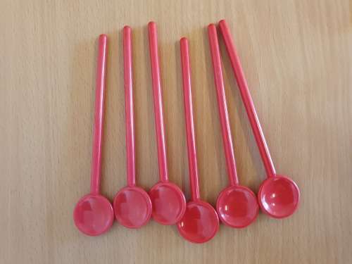 Lot of 38 Plastic Drink Stirrers