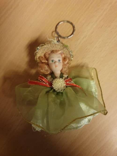 Miniature Doll Keyring/Keychain (height 9cm. width 5cm)