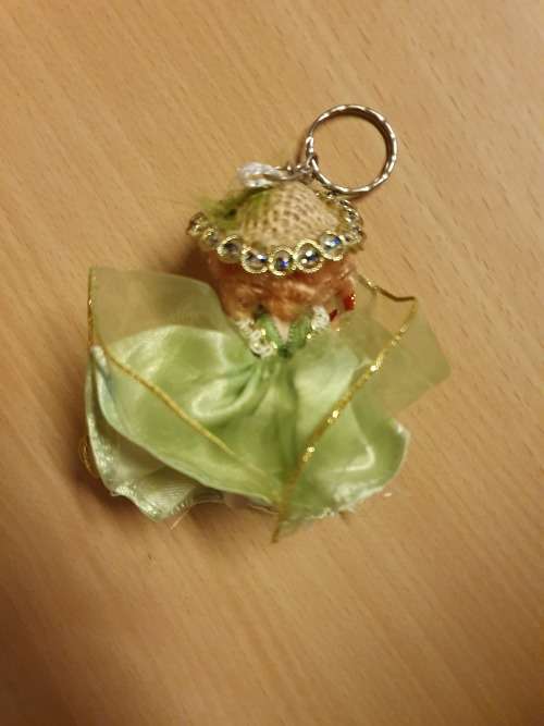 Miniature Doll Keyring/Keychain (height 9cm. width 5cm)