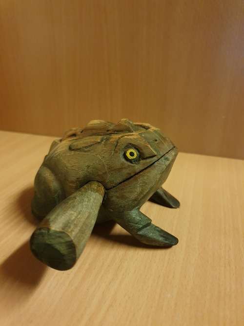 Wooden Lucky Frog