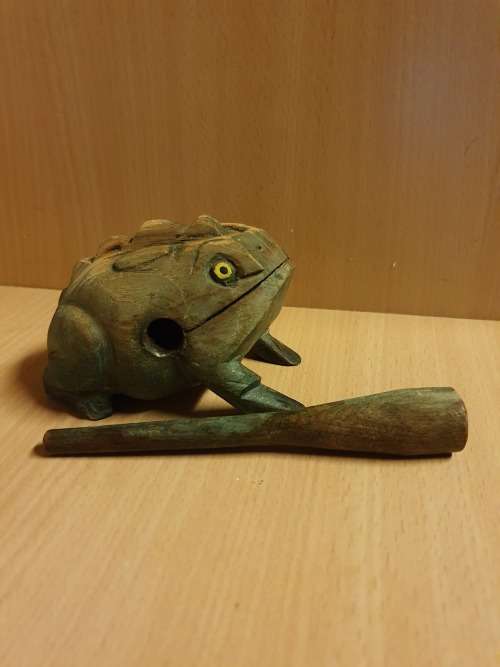 Wooden Lucky Frog