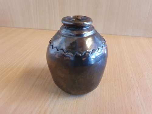 Set of 2 Pottery - Small Vase & Bowl