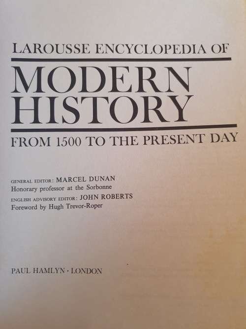 Larousse Encyclopedia of Modern History from 1500 to The Present Day (Paperback)