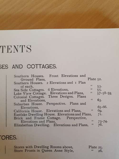 Victorian Domestic Architectural Plans and Details: William T. Comstock (734 Scale Drawings)