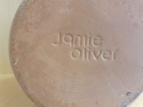 Jamie Oliver Terracotta  Salt Holder with Wooden Scoop