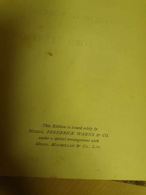 The Poetical Works of Alfred Lord Tennyson (Hardcover) The Albion Edition