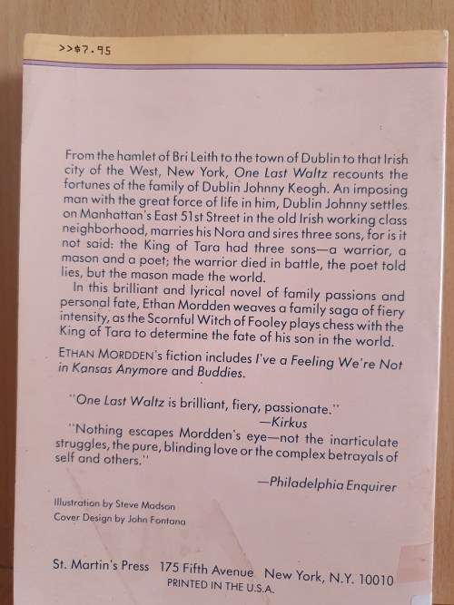 One Last Waltz: Ethan Mordden (Paperback)