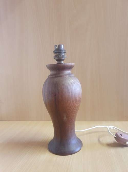 Wooden Table/Desk Lamp - Genuine Stinkwood