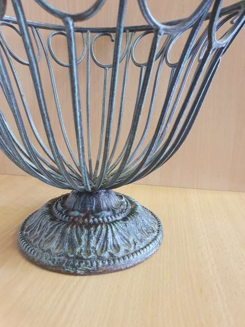 Metal Fruit Bowl - width 28cm. height 22cm
