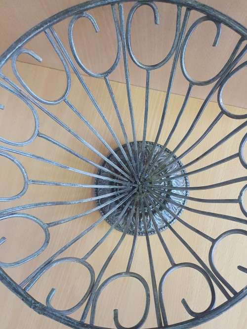 Metal Fruit Bowl - width 28cm. height 22cm