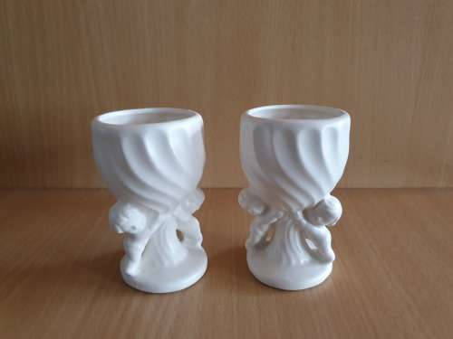 Set of 2 Balboa Angel Figurine Egg Cups