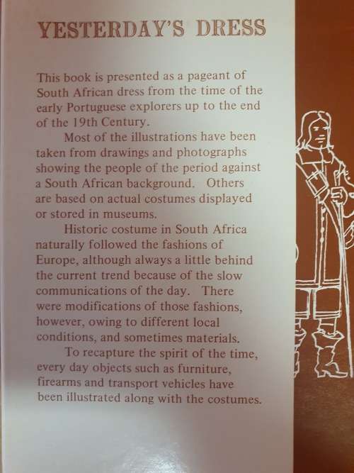 Yesterday`s Dress: A.A. Telford (A History of Costume in South Africa) Hardcover