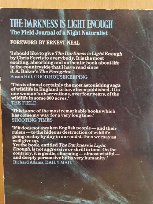 The Darkness is Light Enough: Chris Ferris (Paperback)