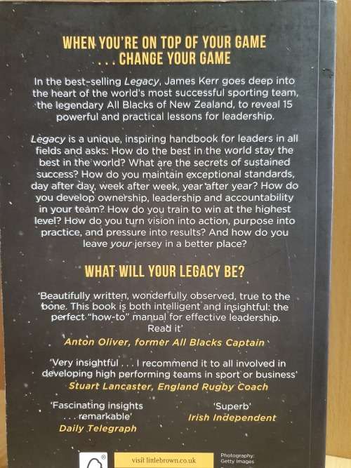 Legacy - What the All Blacks can teach us about The Business of Life: James Kerr (Paperback)