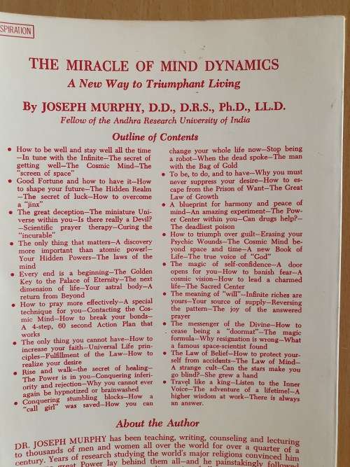 The Miracle of Mind Dynamics: Joseph Murray (Paperback)