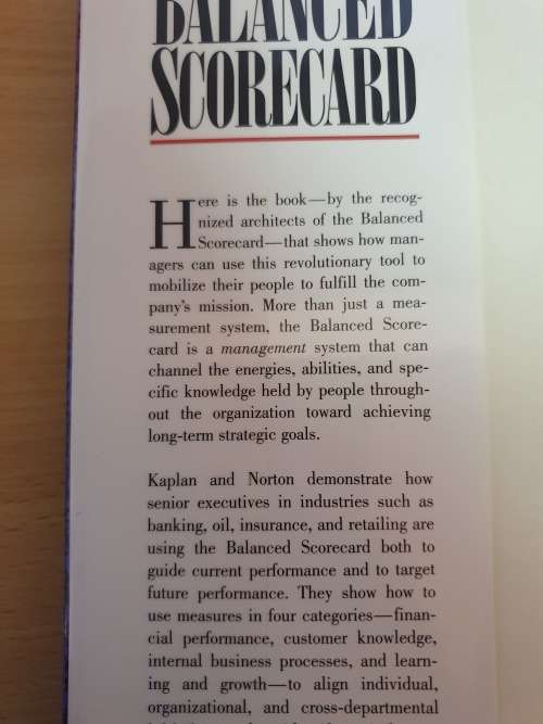 The Balanced Scorecard - Translating Strategy into Action: R. Kaplan, D. Norton (Hardcover)