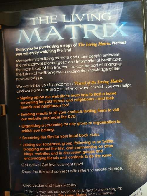 The Living Matrix - A Film on the New Science of Healing - Dvd