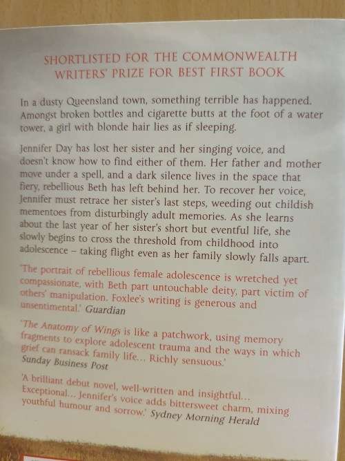 The Anatomy of Wings: Karen Foxlee (Paperback)