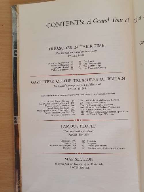 Treasures of Britain - A Traveller`s Guide to the Riches of Britain and Ireland (Hardcover)