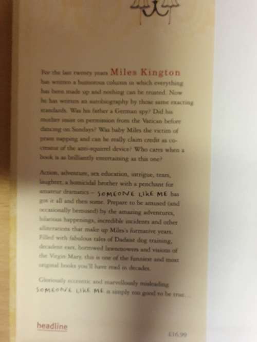 Someone Like Me: Miles Kington (Hardcover)