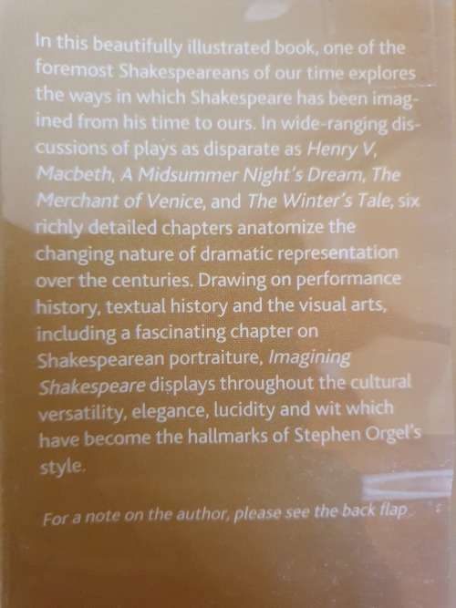 Imagining Shakespeare : Stephen Orgel (Hardcover)