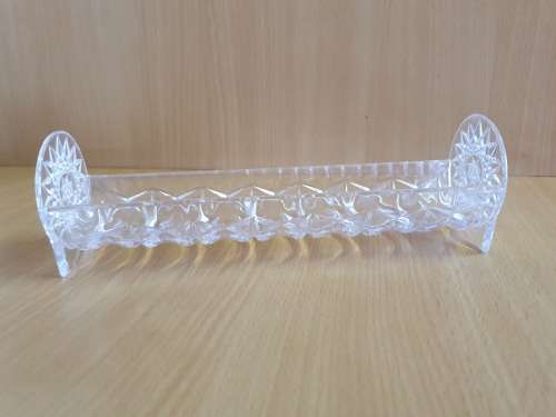 Vintage 2 Piece acrylic cookie tray and toothpick holder