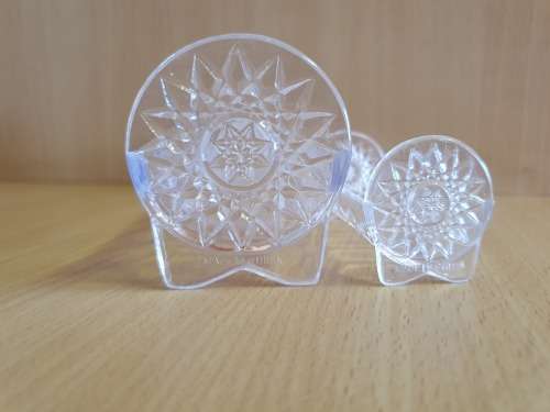Vintage 2 Piece acrylic cookie tray and toothpick holder