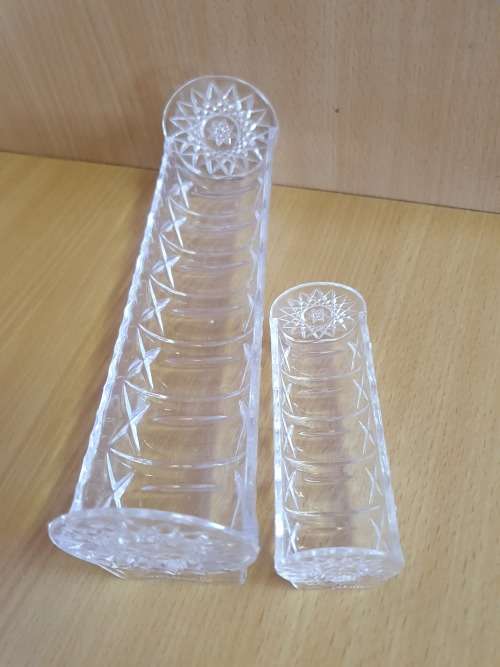 Vintage 2 Piece acrylic cookie tray and toothpick holder