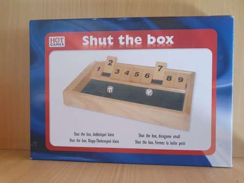Shut the Box Wooden Dice Game