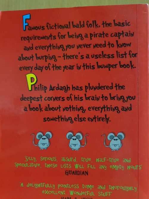 Philip Ardagh`s Book of Useless Lists (Paperback)