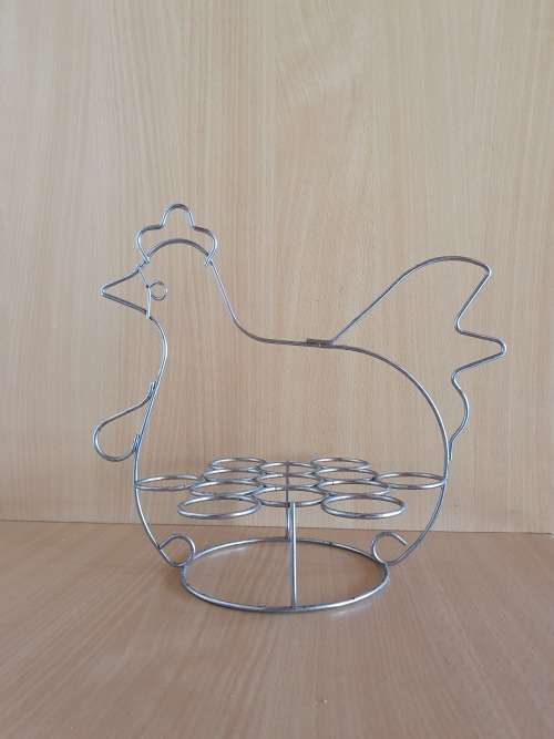 Metal Chicken Shape Egg Holder