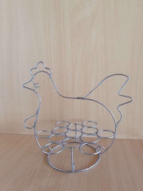 Metal Chicken Shape Egg Holder