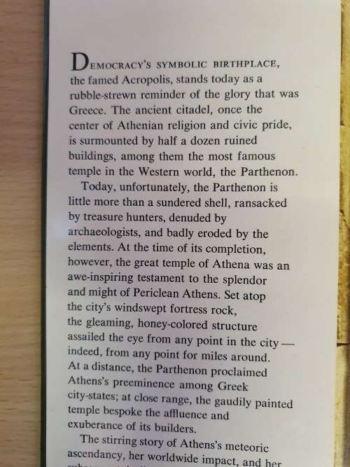 The Parthenon - A History of Ancient Greece by Peter Green (Hardcover)