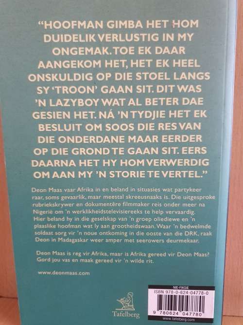 Witboy in Afrika : Deon Maas