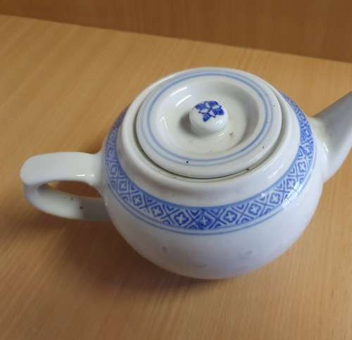 Blue & White Chinese Teapot