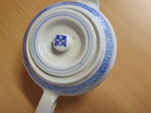 Blue & White Chinese Teapot