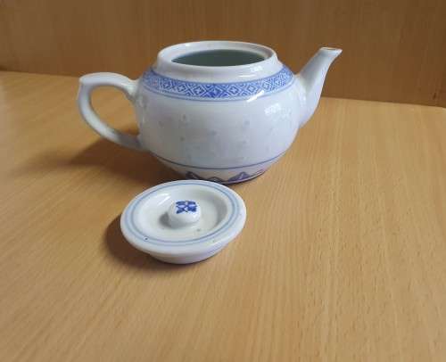 Blue & White Chinese Teapot