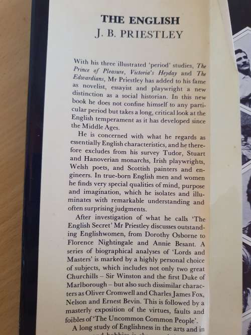 The English : J.B. Priestley (Hardcover)