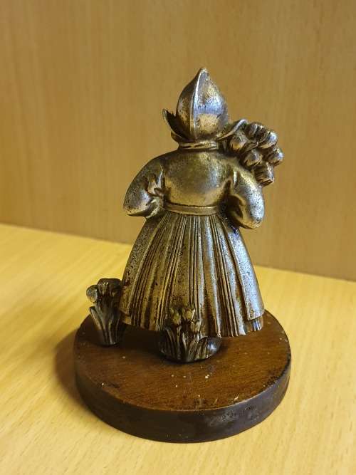 Metal Dutch Girl Figurine