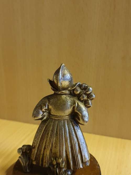 Metal Dutch Girl Figurine