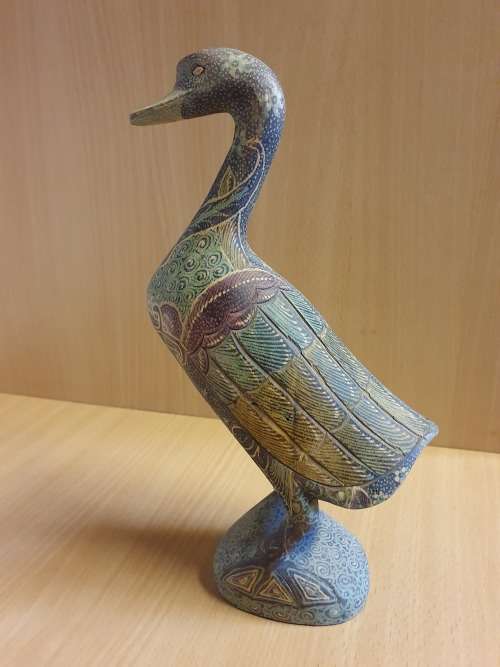 Wooden Duck Figurine