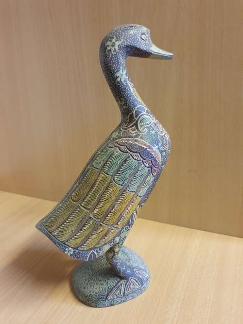 Wooden Duck Figurine