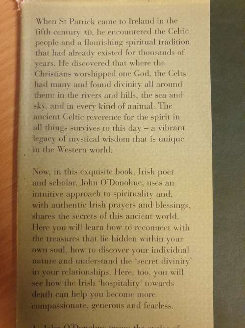 Anam Cara - Spiritual Wisdom From The Celtic World : John O` Donohue (Hardcover)