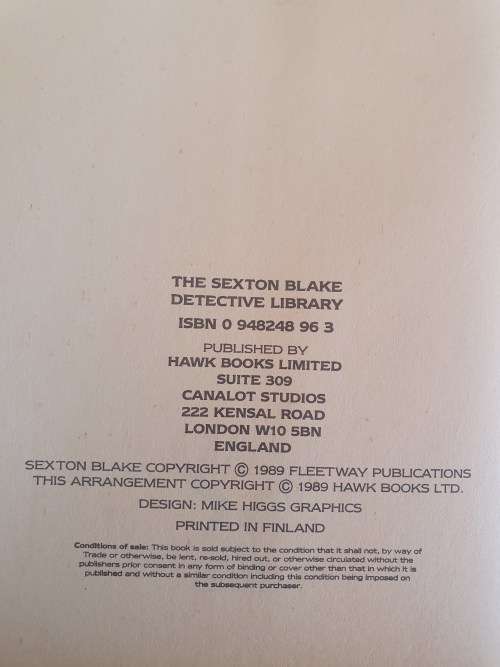 The Sexton Blake Detective Library Introduced by Norman Wright (Hardcover)