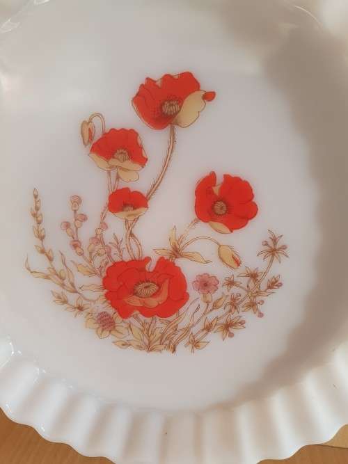 Round Vintage Arcopol Flan Dish - 27cm